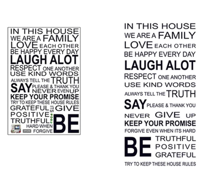 Family Quote 50 x 100 cm Wall Sticker - Zoom Image