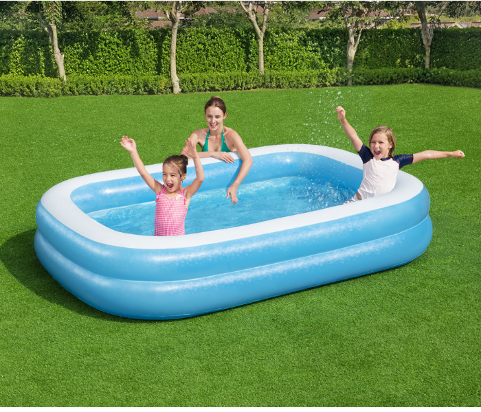 Bestway 26-54006 262x175x51cm Rectangular Family Pool - Blue - Zoom Image 3