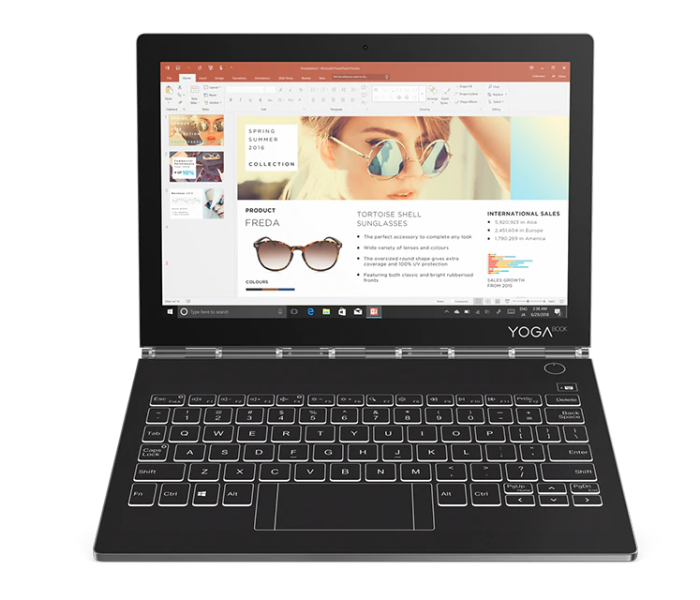 Lenovo C930 YB-J912F Notebook Yoga 4 GB RAM 256 GB SSD Intel HD Graphics 615 Windows 10 - Black - Zoom Image 1