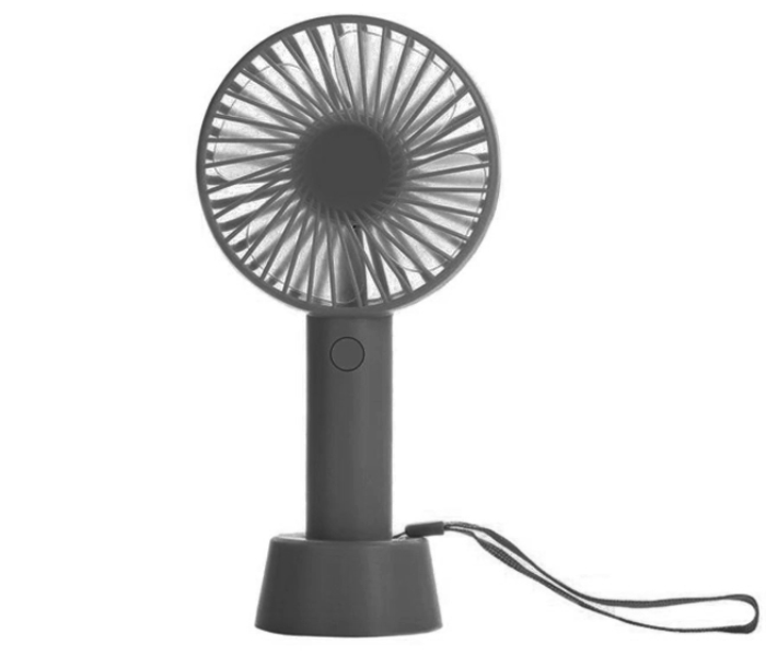 Zooni Rechargeable USB Mini Desktop Fan With Lanyard - Black - Zoom Image