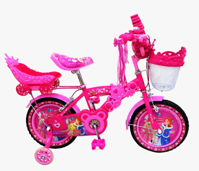 Basmah 25-1402C Princess Bicycle 14 Inch With Basket - Zoom Image