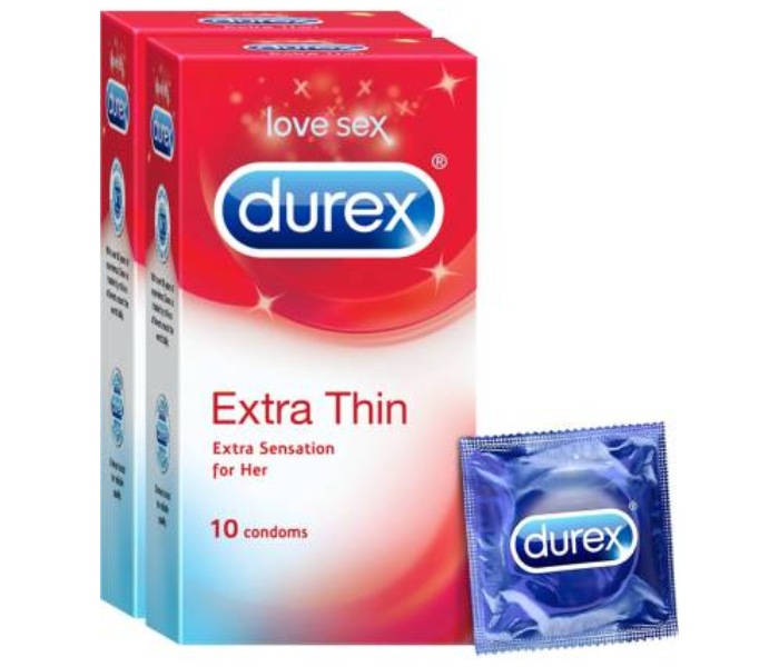 Durex Extra Thin Pleasure Pack of 20 Units Condom - Zoom Image