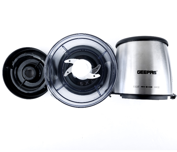 Geepas GC9896 550ml Double Blade Stainless Steel Chopper- Black and Silver - Zoom Image 2