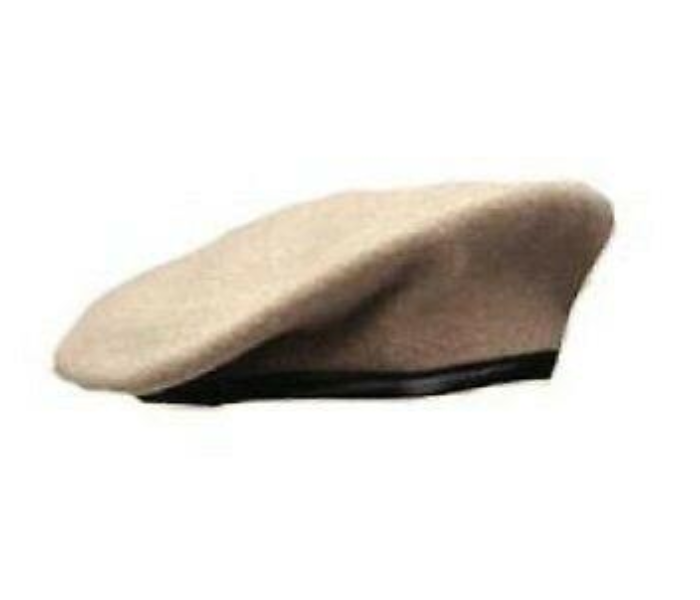 MICAM WABC01 Medium Wool Army Beret Cap - Cream - Zoom Image