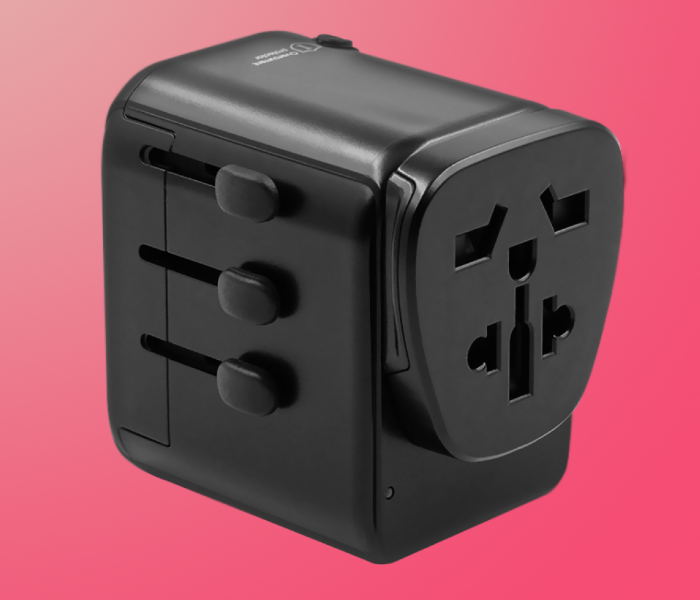 Blue Digit SU107 Universal Travel Adapter - Black - Zoom Image 3