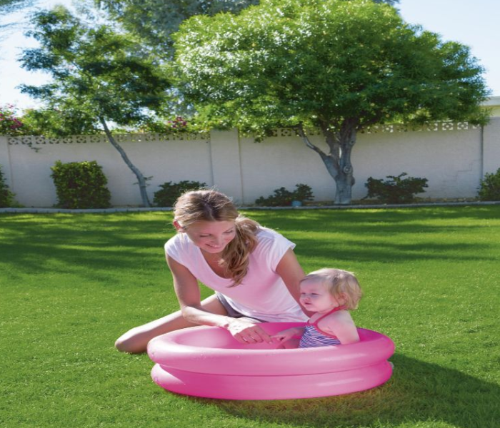 Bestway 51061 61x15cm Round 2 Ring Kiddie Pool  - Pink - Zoom Image 2