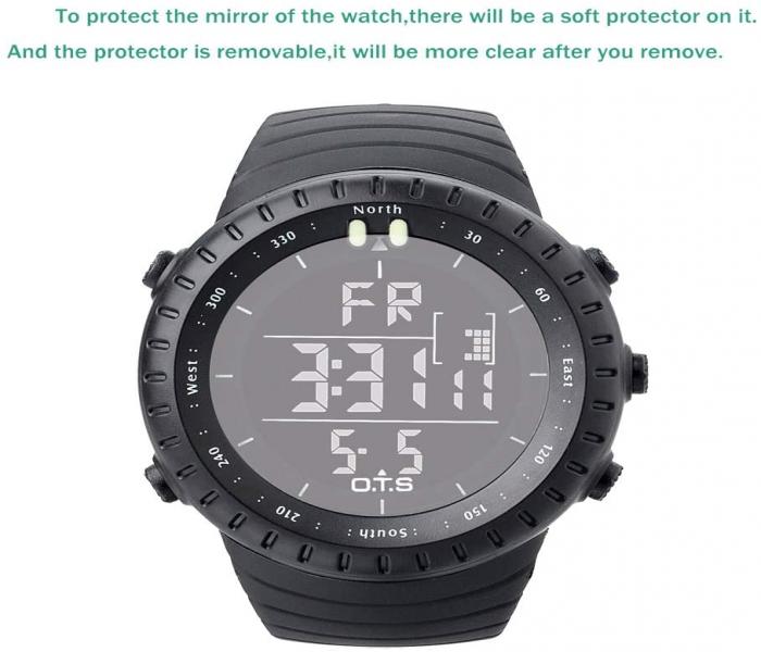 PALADA T7005G Waterproof Tactical Digital Sports Watch with LED Backlight for Mens - Zoom Image 2