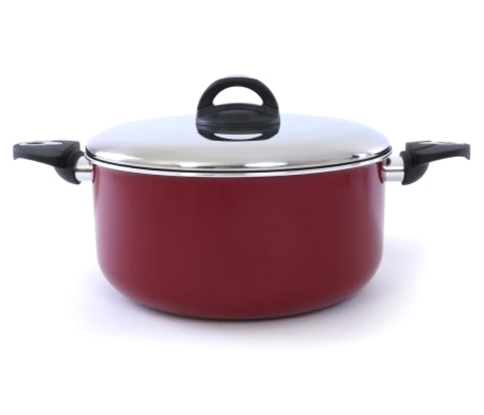 Royalford RF1253C26 26cm Elegant Casserole with Lid -  Red - Zoom Image 1