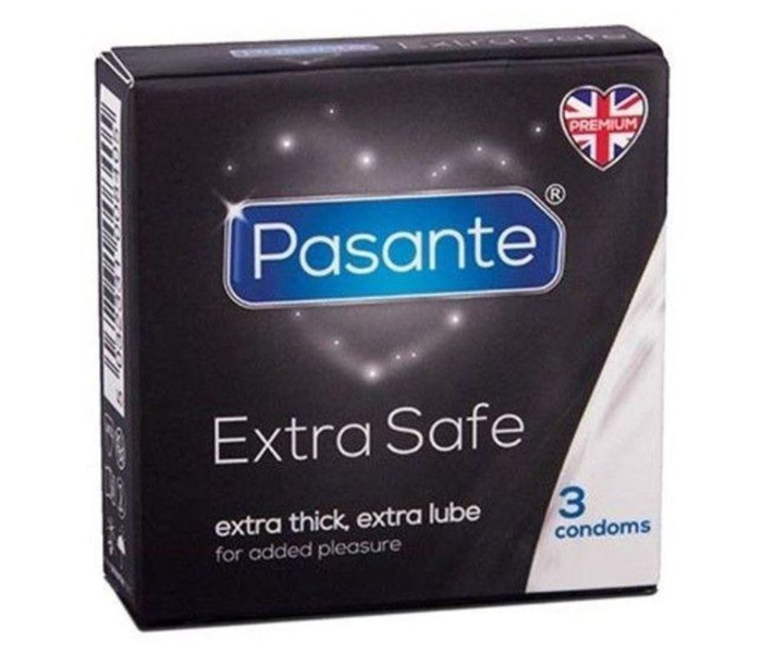 Pasante 3-Piece Extra Safe Condom Set - Zoom Image