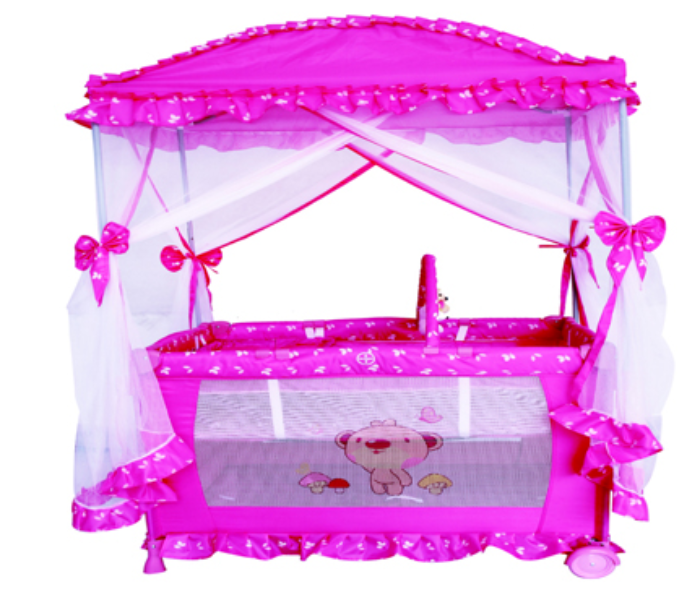 Babylove 27-930M3 Playpen With Mosquito Net - Blue - Zoom Image