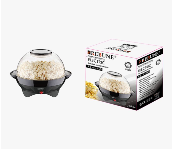 Rebune RE-5045 800W Popcorn Maker - Black - Zoom Image 2