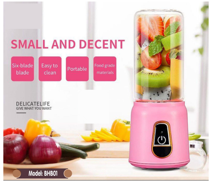 Belaco BHB01 380ML Electric Juicer - Pink  - Zoom Image