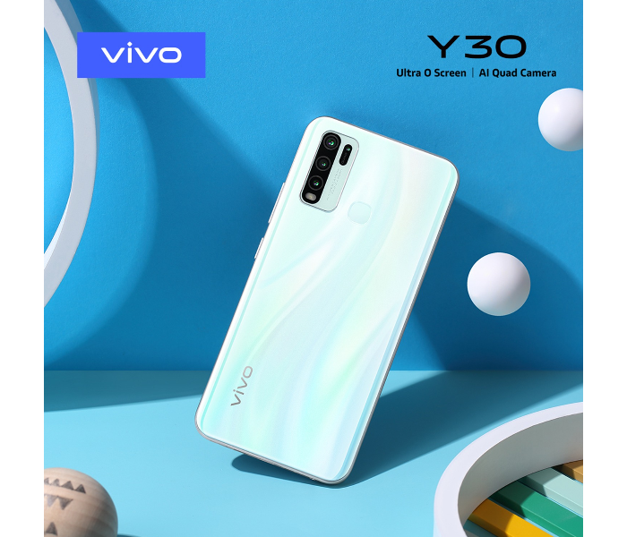 Vivo Y30 4GB RAM 128GB - Moonstone White - Zoom Image 3