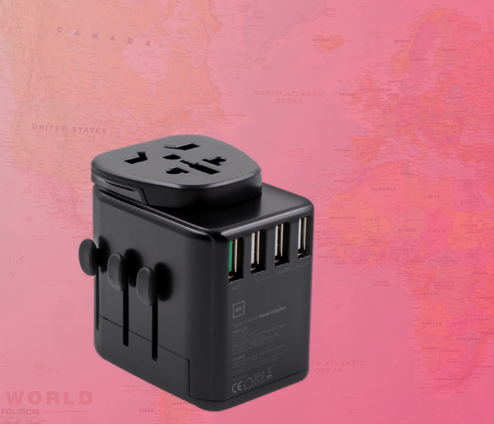 Blue Digit SU107 Universal Travel Adapter - Black - Zoom Image 2