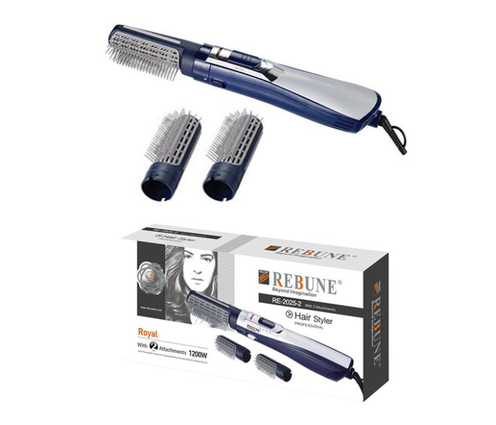 Rebune RE-20252 Beyond Imagination Royal Hair Styler with 2 Attachment - White and Blue - Zoom Image