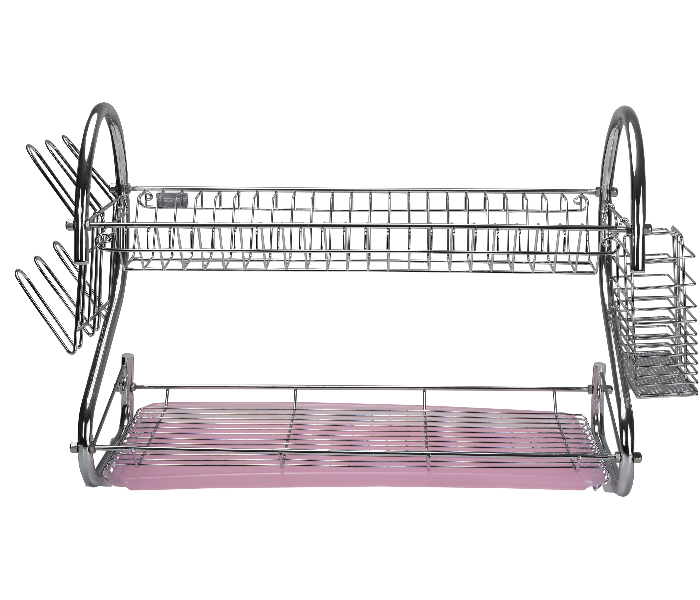 Royalford RF1151DRL 2 Tier Metal Dish Rack - Silver - Zoom Image 1