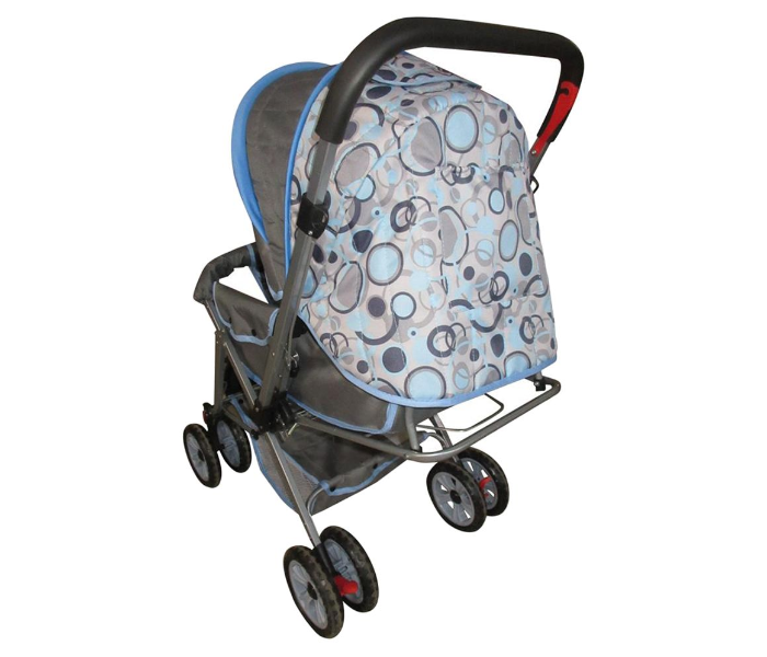 Baby Love 27-2113 Foldable  Stroller - Blue and Grey - Zoom Image 3