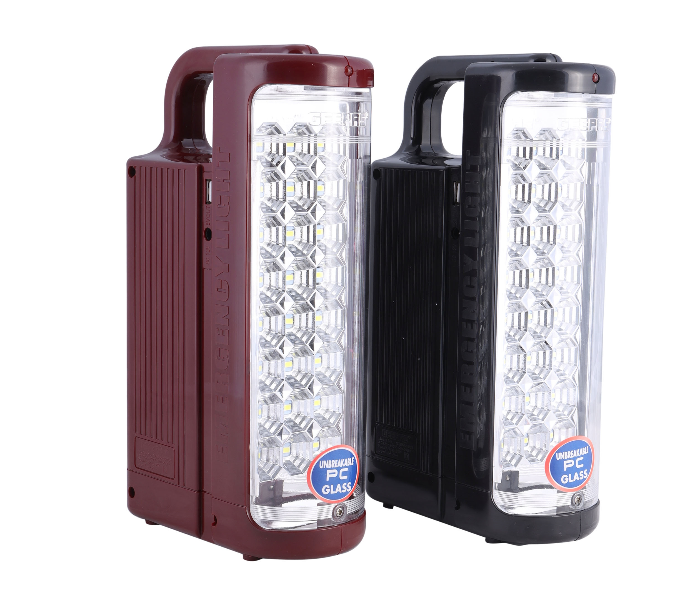 Geepas GE5566 2 in 1 24 Piece Rechargeable LED Emergency Lantern - Black and Purple - Zoom Image 3