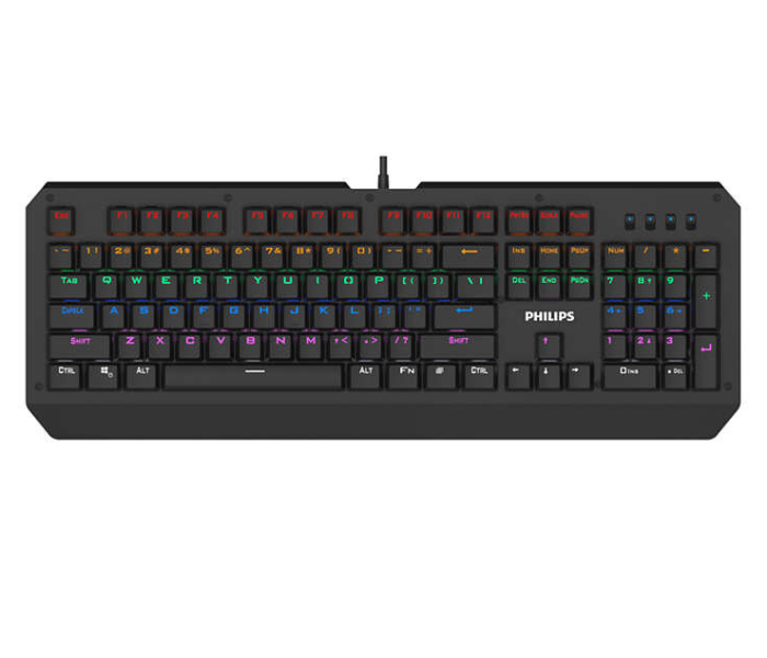 Philips SPK8413 Wired High Speed Mechanical Gaming Keyboard - Black - Zoom Image