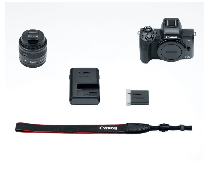 Canon EOS M50 Mirrorless Camera with EF-M 15-45mm Lens - Black - Zoom Image 8