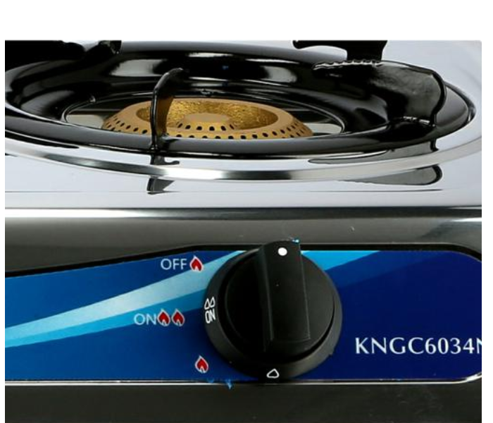 Krypton KNGC6034 Double Gas Burner - Silver - Zoom Image 3