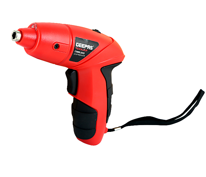 Geepas GCD7627 3.6V Cordless Screwdriver - Black and Red - Zoom Image 1