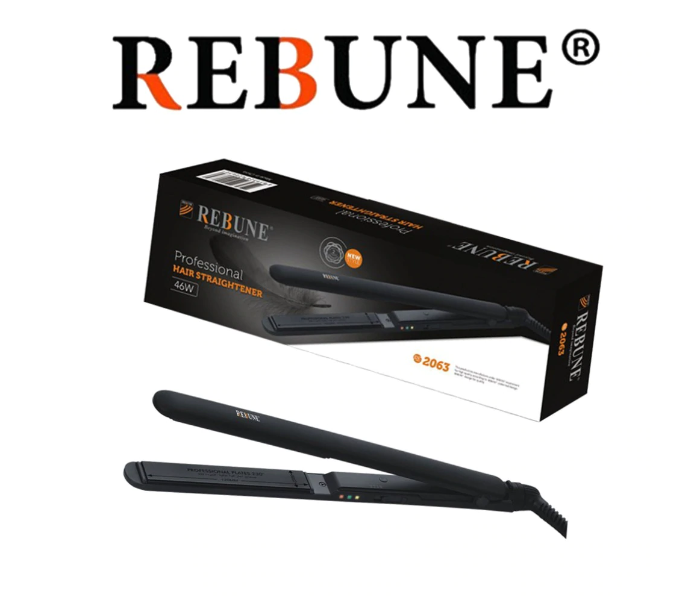 Rebune RE-2063 Beyond Imagination Professional Hair Straightener - Black - Zoom Image 1