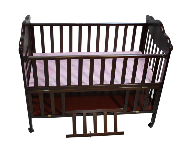 Babylove 27-288F Baby Love Wooden Bed With Mosquito Net - Pink - Zoom Image 2