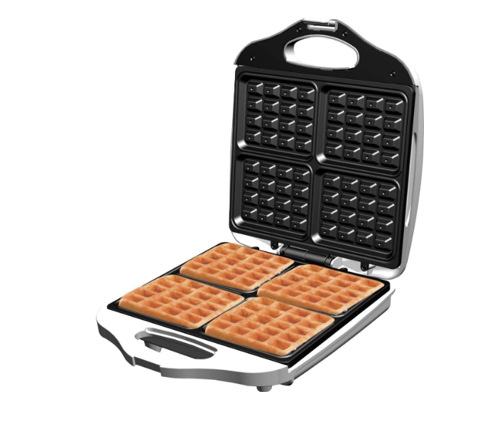 Rebune RE-5066 4 Slice Electric Waffle Maker - White - Zoom Image