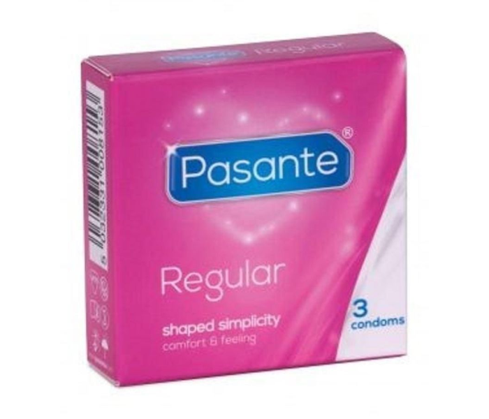 Pasante 3-Piece Regular Condom Set - Zoom Image