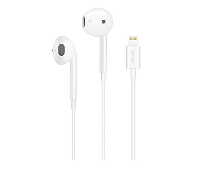 iSmart i7H Earpods with Lighnting Connector - White - Zoom Image