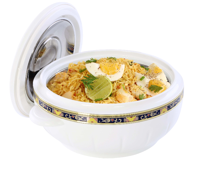 Royalford RF1639 1600 ml Litre Clasic Casserole - White - Zoom Image 4