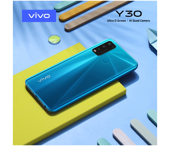 Vivo Y30 4GB RAM 128GB - Dazzle Blue - Zoom Image 4