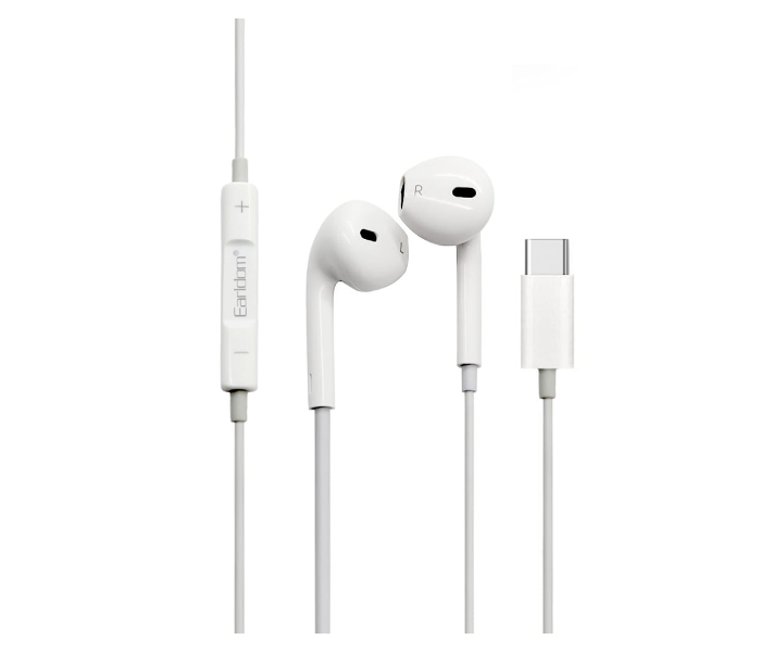 RMN ETE19/44 Earldom Popup Window Lightening Connector Earpods For Type-C - White - Zoom Image 2