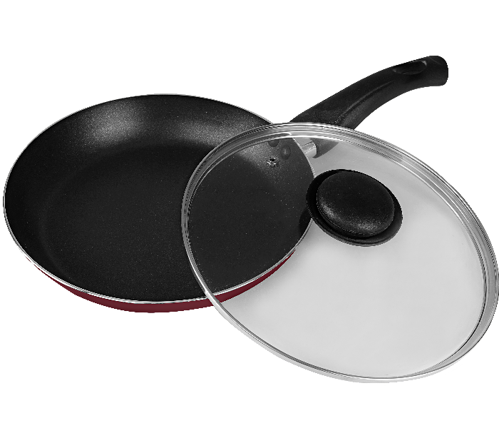 Royalford RF2950 22cm Fry Pan with Lid - Red - Zoom Image 4