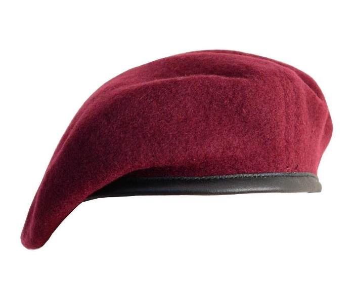 MICAM WABC01 Small Wool Army Beret Cap - Maroon - Zoom Image