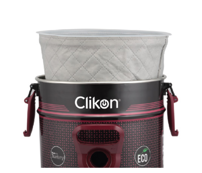 Clikon CK4402 2000W Turbo Barrel 2000 Metal Drum 21Litre Vacuum Cleaner - Black - Zoom Image 2