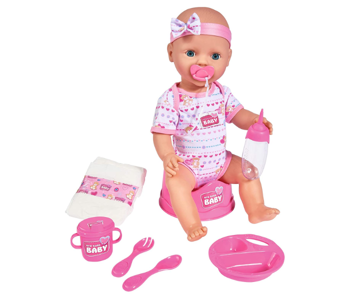 Simba New Born Baby Doll Toy and Accessories - Pink - Zoom Image 1