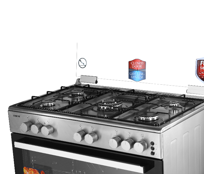 Geepas GCR9067FTST 5 Burner Freestanding Full Safety Gas Cooking Range with Cooling Fan - Zoom Image 4