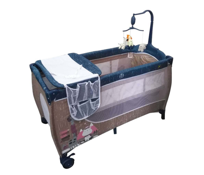 Babylove 27-613P Baby Love Playpen Two Layers With Toys - Blue - Zoom Image 2