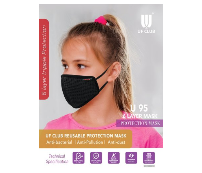 UF Club U95 6 Layer Triple Protection Reusable Mask - Zoom Image 1