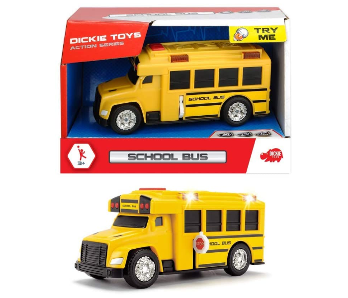 Simba 203302017 Dickie Action Series School Bus – Yellow - Zoom Image 3