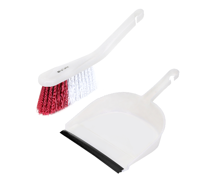 Royalford RF2368-DPW/B Dust Pan & Brush - White and Red - Zoom Image 4