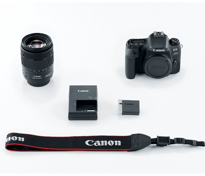 Canon EOS 77D 24.2MP Digital SLR Camera with EF-S 18-135 mm 3.5-5.6 IS USM Lens - Black - Zoom Image 10