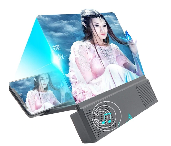 HD Mobile Phone Screen Magnifier 12 Inch 3D Blue Ray Universal Mobile Phone Screen Foldable by Aux - Zoom Image 1