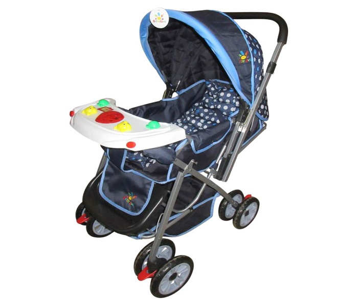 Baby Love 27-2116 Foldable Baby Stroller - Blue - Zoom Image 3