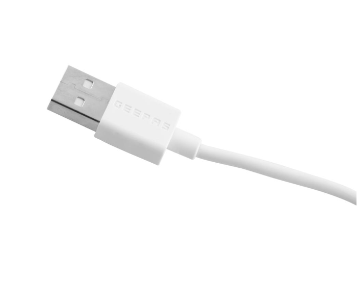 Geepas GCC58028 2 in 1 Micro USB and Type C Cable - White - Zoom Image 2