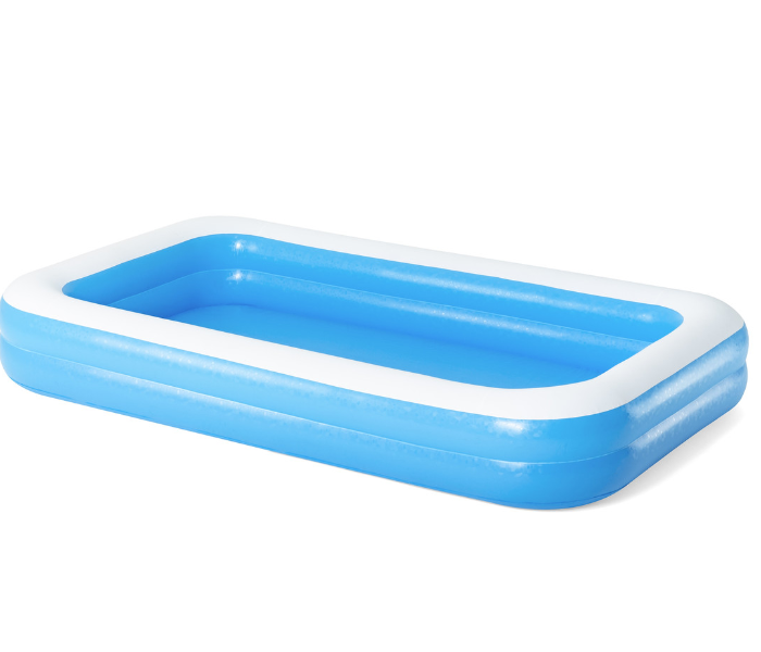 Bestway 26-54150 305x183x46cm Rectangular Family Pool - Blue - Zoom Image 1