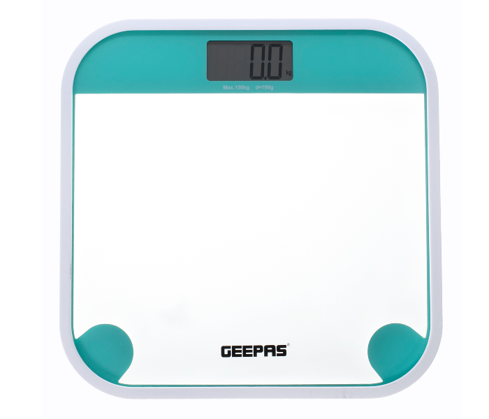 Geepas GBS46504UK Digital Weighing Scale with LED Display - White and Blue - Zoom Image 1