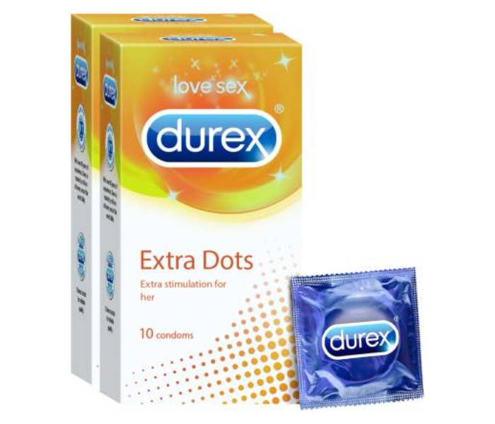 Durex Extra Dot Pleasure Pack of 20 Units Condom - Zoom Image